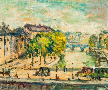 null Albert BERTALAN (Jaszbereny 1898 - Paris 1957)

Paysage parisien

Huile sur...