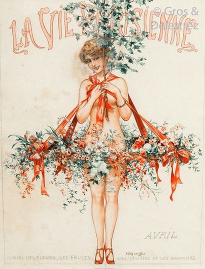 null CHÉRI HÉROUARD (1881-1961) April (Project for La Vie parisienne du 29 mai 1926)...