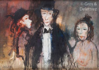 null Jean JANSEM (1920-2013)

Man in top hat

Oil on canvas

Signed lower right 

On...