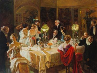 null Boris SMIRNOFF (1894-19 ?)
Le dîner mondain (David Lloyd George, Premier Ministre...