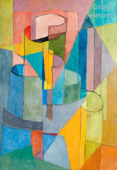 null Henri d’AMFREVILLE (1905-1964)

Composition abstraite dans les tons bleus, roses...