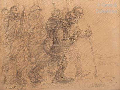 null Theophilus STEINLEN (1859-1923) 

Hairy on the move

Charcoal

Signed lower...