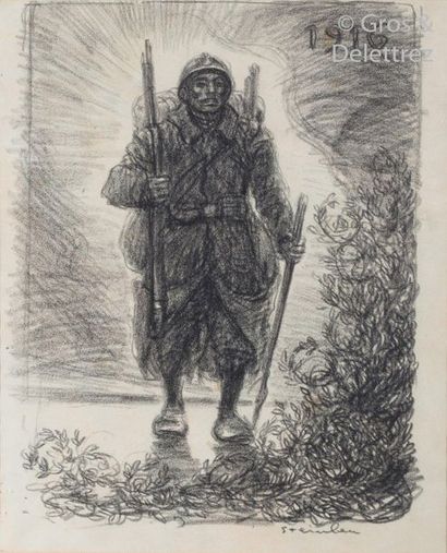 null Theophilus STEINLEN (1859-1923) 

The Hairy One, 1916

Signed pencil in the...