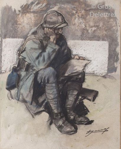 null Lucien JONAS (1880-1947)

Hairy reading a letter

Charcoal, pastel and white...