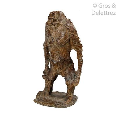 null Christian COUAILLIER (1959)

Standing monkey

Bronze print with light brown...