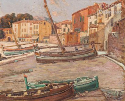 null Henri Raymond TURBEAUX (1896-1988)

View of Collioure, the beach in the morning

Oil...