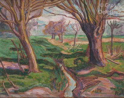 null Jean PESKÉ (1870-1949)

Le ruisseau

Huile sur panneau signée en bas à droite....