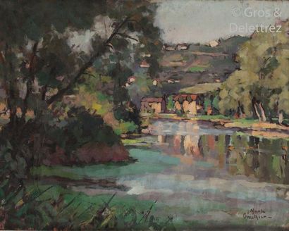 null Nicole GAUTHIER (XX-XXI)

The banks of the Moselle, 1934

Oil on canvas signed...