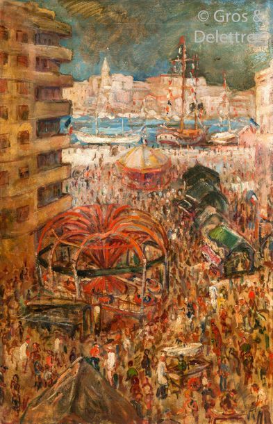 null Raphaël DUBOIS (1888-1960)

Le 14 juillet à Marseille

Huile sur toile signée...