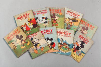 null Ensemble de 10 albums Mickey édités par Hachette, éditions originales et rééditions

Etats...