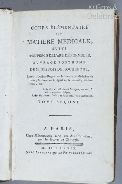 null ROCKFORT WOODS. Elementary courses of medical subjects, followed by a précis...