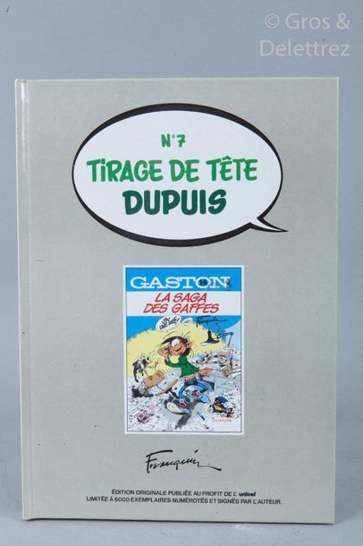 null FRANQUIN

Gaston

Tirage de tête de l'album La saga des gaffes numéroté et signé...