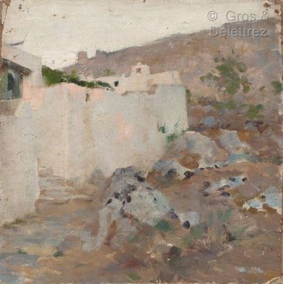 Maurice BOMPARD (1857-1936) Mur de la casbah au crépuscule

Huile sur toile marouflée...