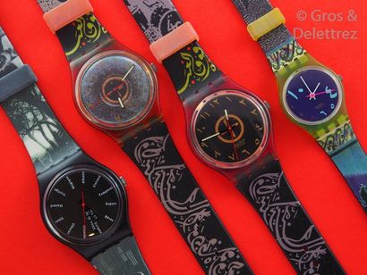 SWATCH SWATCH, lot de 4 montres comprenant les modèles suivants :

-St Germain (Bracelet...