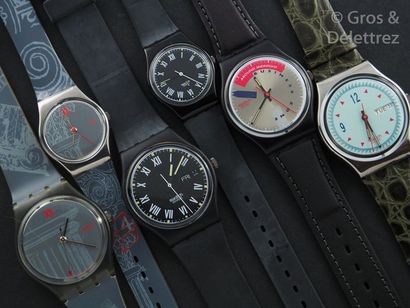 SWATCH SWATCH, lot de 6 montres comprenant les modèles suivants :

-Obelisque (Bracelet...