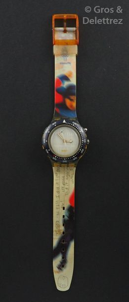 SWATCH SWATCH, montre de plongée Dan Jansen référence : SDZ 900 Swatch Scuba année...