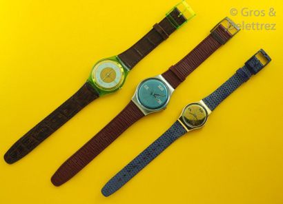 SWATCH SWATCH, lot de 3 montres comprenant les modèles suivants :

-Galleria (Bracelet...