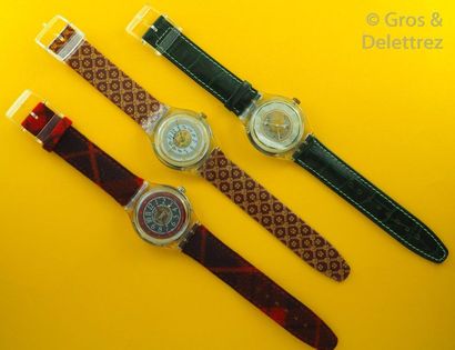 SWATCH SWATCH, lot de 3 montres automatiques comprenant les modèles suivants :

-Mc...