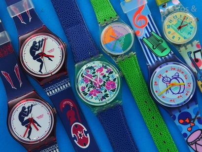 SWATCH SWATCH, lot de 6 montres comprenant les modèles suivants :

-2 Tedophorus...