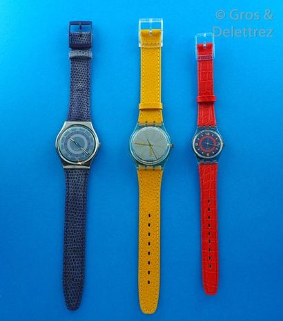 SWATCH SWATCH, lot de 3 montres comprenant les modèles suivants :

-Alexander (Bracelet...