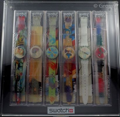 SWATCH SWATCH, Coffret Swatch Art édition limitée de 1997 comprenant 6 montres:

-The...