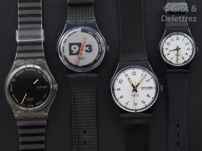 SWATCH SWATCH, lot de 4 montres comprenant les modèles suivants :

-Gutemberg (Jours...