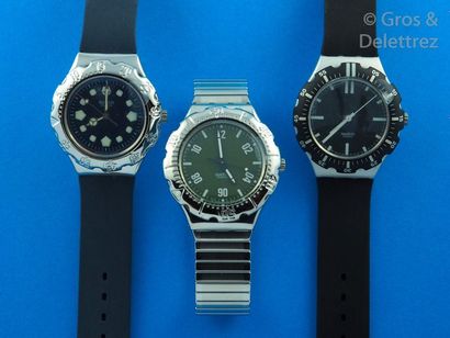 SWATCH SWATCH, lot de 3 montres comprenant les modèles suivants :

-Profondita référence...