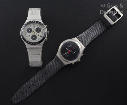 SWATCH SWATCH, lot de 2 montres comprenant les modèles suivants :

-Adrénaline référence...