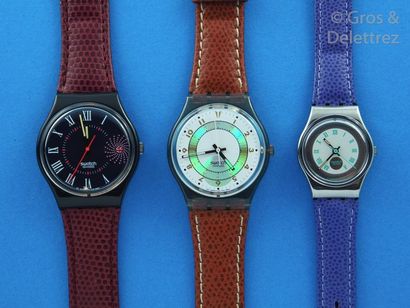 SWATCH SWATCH, lot de 3 montres comprenant les modèles suivants :

-Barajas (Bracelet...