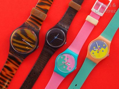 SWATCH SWATCH, lot de 4 montres comprenant les modèles suivants :

-Borgo Nuovo (Bracelet...