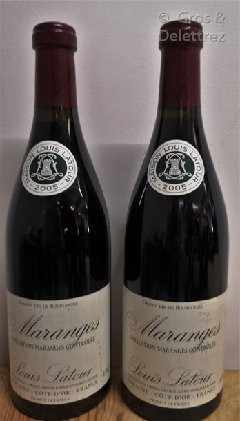 null 5 bouteilles BOURGOGNES ROUGES DIVERS 2000 2003 et 2005

- 2 bouteilles MARANGES...