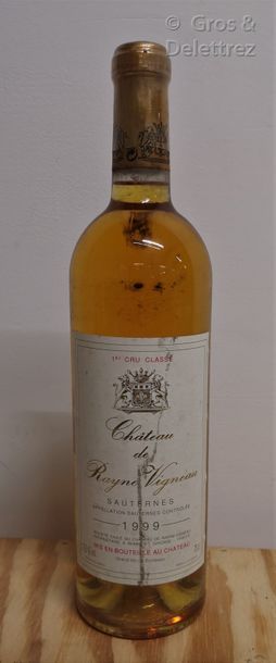 CHÂTEAU RAYNE VIGNEAU 1er Cc Sauternes 1999 1 bouteille Etiquette marquée. 