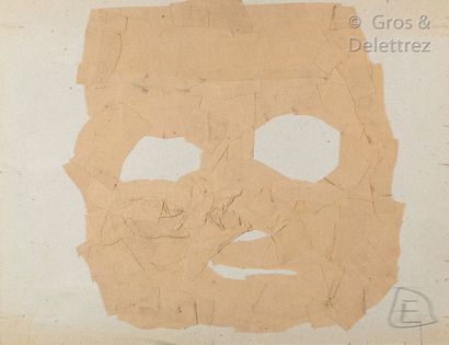 ERA MILIVOJEVIC (SRB/ né en 1944) Mask Signed with the initial 'E' (bottom right)....