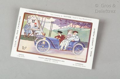 LOUIS VUITTON Carte postale "l’entente cordiale" Franco British-exhibition 1908?;...