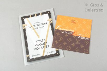 LOUIS VUITTON Livret "Centenaire de la toile Louis VUITTON" représenté par huit timbres,...
