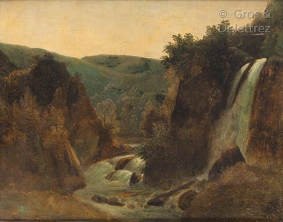 null Dans le goût du XVIIe siècle


Paysage à la cascade


Huile sur toile


40 x...