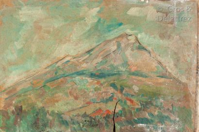 École du début du XX siècle - La montagne Sainte-Victoire

Huile sur toile

28 x...