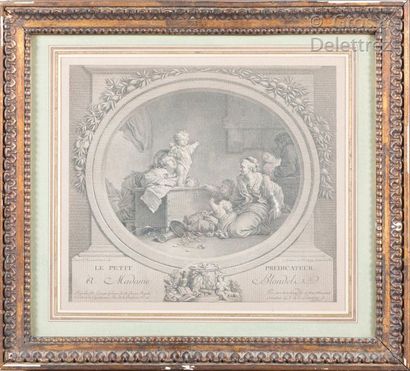 Nicolas DE LAUNAUY (1739-1792) d’après FRAGONARD Le petit prédicateur

Gravure en...