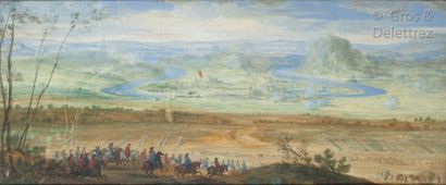 Atelier de Adam François Van Der MEULEN (1632 – 1690) The capture of Besançon

Gouache...
