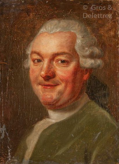 École Française du XVIIIe siècle Portrait d’homme souriant

Huile sur toile

41 x...