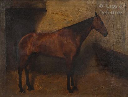 Jean-Léon GEROME (1824-1904) Portrait du cheval Gamin

Huile sur toile

Signee, datee...