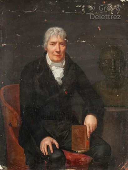 École FRANÇAISE vers 1810, entourage de Martin DROLLING Portrait of a man with a...