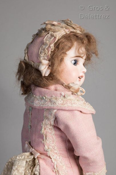 Etienne DENAMUR French doll with head in cast biscuit, open mouth marked E9D deposited...