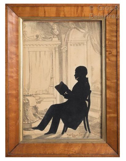 Auguste EDOUART (1788-1861) Un homme à la lecture

Silhouette représentant un homme...