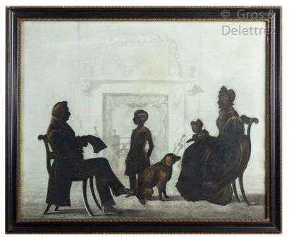 attr Auguste EDOUART (1788-1861) Scène d’intérieur

Silhouette représentant deux...