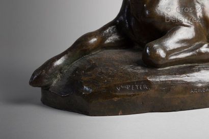 Victor PETER (1840-1918) Agneau de race orientale

Bronze patiné signé et titré sur...