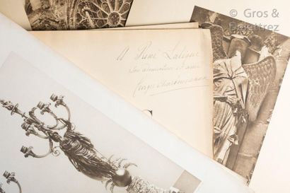 RENE LALIQUE (1860-1945). Important ensemble de documentations comprenant des gravures...