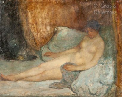 École du XIXe siècle Woman asleep on a quilt

Oil on panel

32 x 40 cm