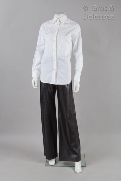 VALENTINO Boutique Circa 2000

Set consisting of a white shirt embroidered with a...