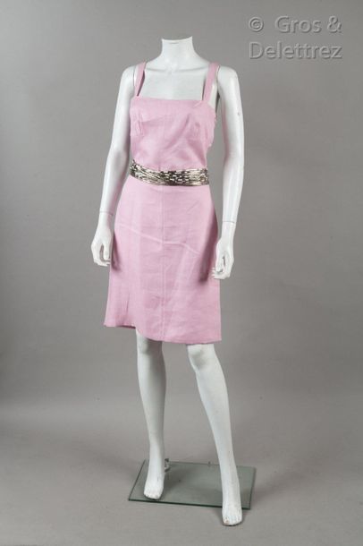 VALENTINO Circa 2003

Dress with straps in parma linen, simple back buttoning, we...